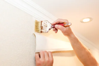 Pose de papier peint à Romagnieu — revêtements muraux et toiles de verre